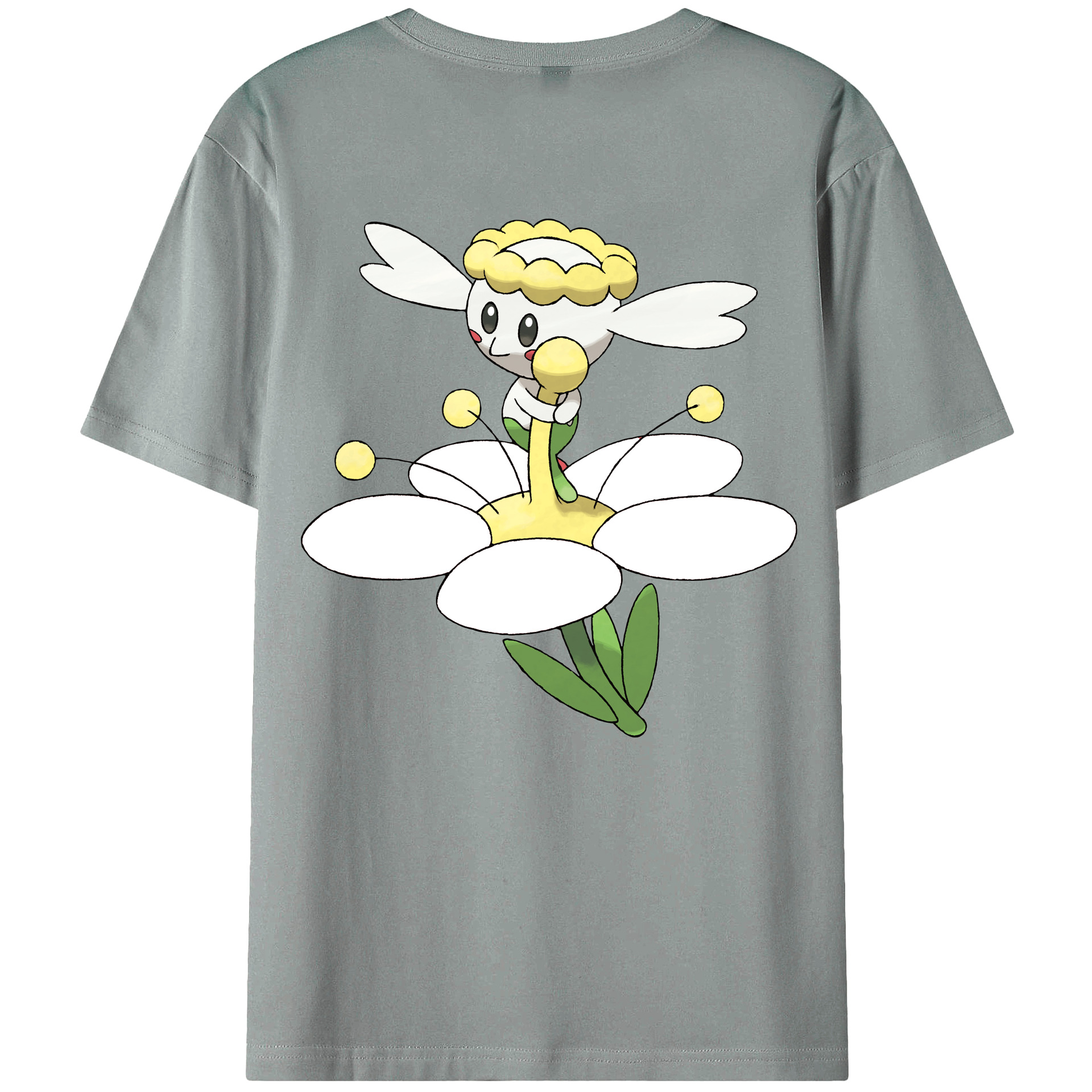（画像用） ポケットモンスター Pokémon 綿100％ メンズ半袖Tシャツ（バックプリント） 通気性
